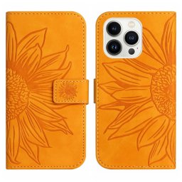 ART SUN FLOWER Pénztárca tok pánttal Apple iPhone 15 Pro Max sárga