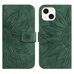 ART SUN FLOWER pénztárca tok pánttal Apple iPhone 15 zöld