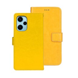 IDEWEI Wallet tok Xiaomi Poco F5 sárga
