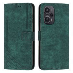 STRIPE Pénztárca tok szíjjal Xiaomi Poco F5 zöld