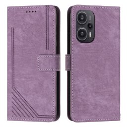 STRIPE Pénztárca tok pánttal Xiaomi Poco F5 lila