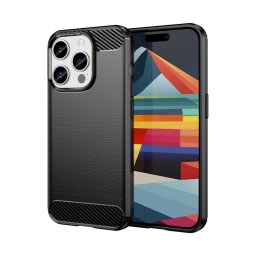 FLEXI TPU burkolat Apple iPhone 15 Pro telefonhoz fekete