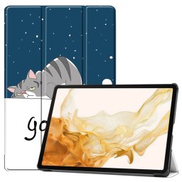 ART Flip tok Samsung Galaxy Tab S9+ / S10+ LAZY CAT készülékhez
