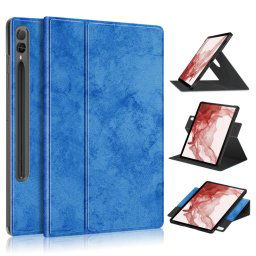 MARBLE Samsung Galaxy Tab S9 flip tok kék