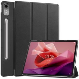 LEATHER PRO Flip borítás Lenovo Tab P12 fekete