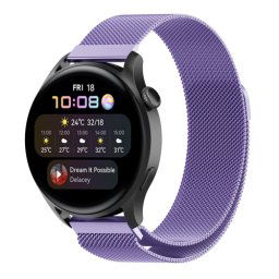 MILANESE Fém szíj Huawei Watch GT 3 Pro-hoz 46mm lila