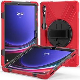 SOLID Tartós burkolat Samsung Galaxy Tab S9+ / S10+ piros