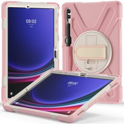 SOLID Tartós huzat Samsung Galaxy Tab S9+ / S10+-hoz világos rózsaszín