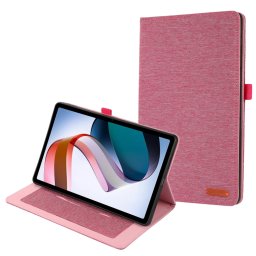 FABRIC Flip borító a Xiaomi Redmi Pad SE-hez rózsaszín