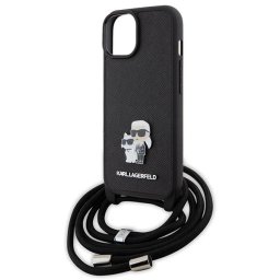 KARL LAGERFELD CROSSBODY Védőburkolat zsinórral Apple iPhone-hoz 15