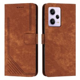 STRIPE Pénztárca tok szíjjal Xiaomi Redmi Note 12 Pro barna