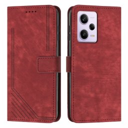 STRIPE Pénztárca tok szíjjal Xiaomi Redmi Note 12 Pro piros