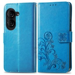 ART FLOWER S Pénztárcahuzat Asus Zenfone 10 kék