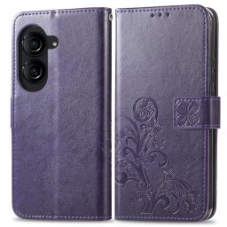 ART FLOWER S Pénztárcavédő Asus Zenfone 10 lila