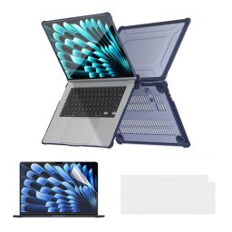 ENKAY RUGGED Védőkészlet Apple MacBook Air 15" M2 / M3 (A2941 / A3114) sötétkékhez