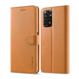 IMEEKE Wallet tok Xiaomi Redmi Note 12 Pro telefonhoz világosbarna