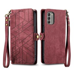 GEOM pénztárca tok Nokia XR 21 piros telefonhoz