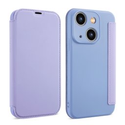 SOFTY Flip tok Apple iPhone 15 Plus lila telefonhoz
