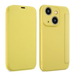 SOFTY Flip cover Apple iPhone 15 Plus hoz sárga