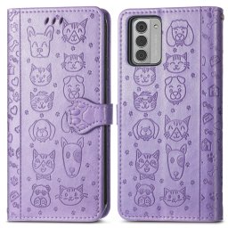 ART pénztárcavédő Nokia G42 5G ANIMALS lila