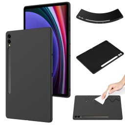 RUBBER Védőburkolat Samsung Galaxy Tab S9 FE+ / S9+ / S10+ fekete