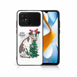 PROTEMIO MY ART borító karácsonyi dizájnnal Xiaomi Poco C40 BOLDOG CHRISTMAS (074)