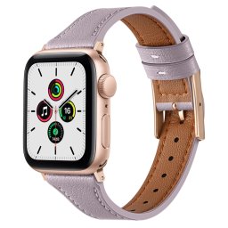LEATHER Bőr szíj Apple Watch SE / SE 2022 / SE 2023 (40mm) lila