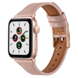 LEATHER Bőr szíj Apple Watch SE / SE 2022 / SE 2023 (40mm) rózsaszín
