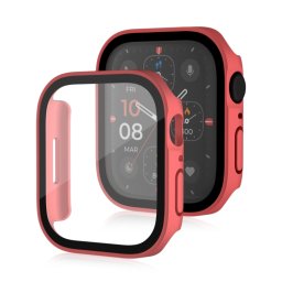 PC TELJES BURKOLAT Műanyag borítás üveggel Apple Watch SE / SE 2022 / SE 2023 (40mm) piros
