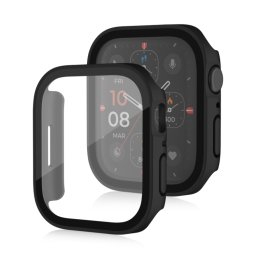 PC TELJES BURKOLAT Üveg műanyag borítás Apple Watch SE / SE 2022 / SE 2023 (40mm) fekete