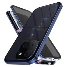 Mágneses borító 360 Apple iPhone 15 Plus kék