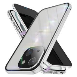 Mágneses borító 360 Apple iPhone 15 Plus ezüst