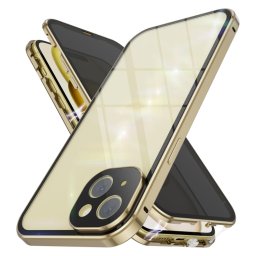 Mágneses borító 360 Apple iPhone 15 Plus aranyhoz
