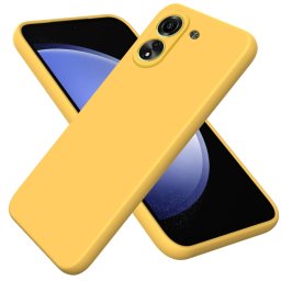 RUBBER Xiaomi Redmi 13C / Poco C65 sárga védőburkolat