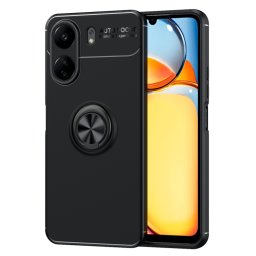 TARTÓ Szilikon huzat tartóval Xiaomi Redmi 13C / Poco C65 fekete