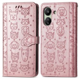 ART ANIMALS Pénztárcahuzat Xiaomi Redmi 13C / Poco C65 rózsaszín telefonhoz