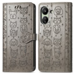 ART ANIMALS Pénztárcahuzat Xiaomi Redmi 13C / Poco C65 szürke