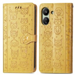 ART ANIMALS Pénztárca tok Xiaomi Redmi 13C / Poco C65 sárga