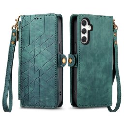 GEOM Wallet tok Samsung Galaxy A25 5G zöld színben