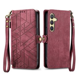 GEOM Wallet tok Samsung Galaxy S24 5G piros