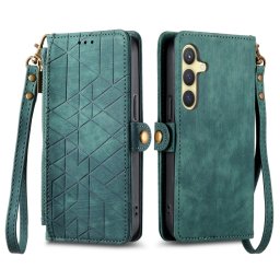 GEOM Wallet tok Samsung Galaxy S24 5G zöld színben
