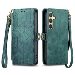 GEOM Wallet tok Samsung Galaxy S24 Plus 5G zöld színben