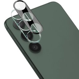 IMAK FULL COVER Üveg Samsung Galaxy S24 Plus 5G fényképezőgéphez fekete