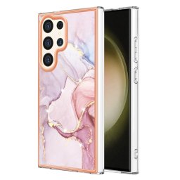 IMD MARBLE Védőburkolat Samsung Galaxy S24 Ultra 5G ROSE GOLD telefonhoz