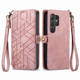 GEOM Wallet tok Samsung Galaxy S24 Ultra 5G pinkhez