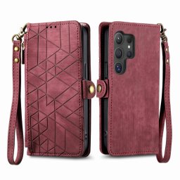GEOM Wallet tok Samsung Galaxy S24 Ultra 5G piros