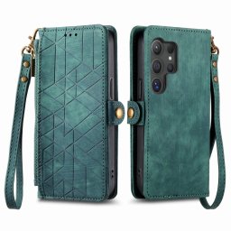 GEOM Wallet tok Samsung Galaxy S24 Ultra 5G zöld színben