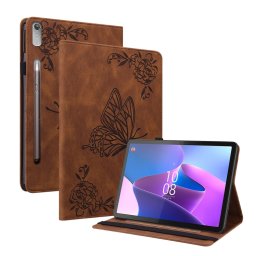 ART BUTTERFLY Lenovo Tab P12 barna pénztárcahuzat