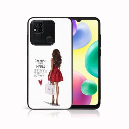 PROTEMIO MY ART Védőhuzat Xiaomi Redmi 10A RED DRESS (137) készülékhez