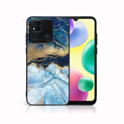PROTEMIO MY ART Védőburkolat Xiaomi Redmi 10A BLUE MARBLE (141) telefonhoz